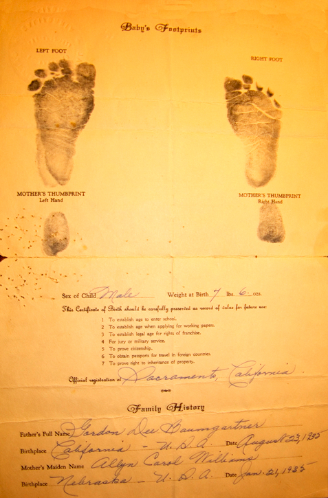 Danny Birth Certificate Inside