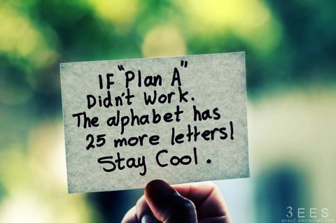 If Plan a does not work